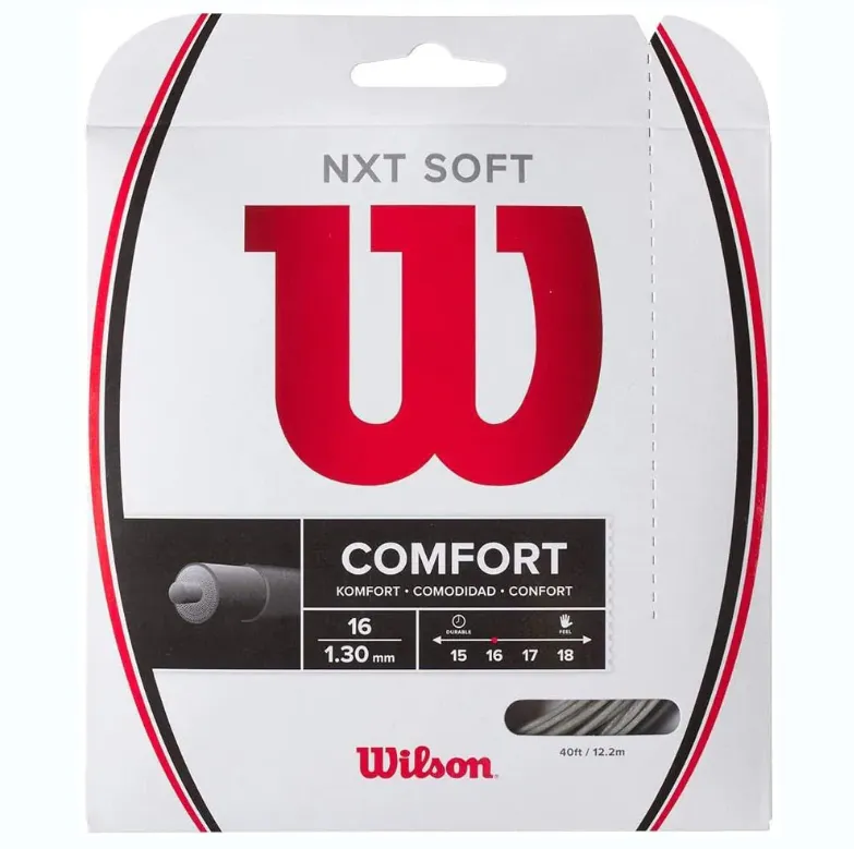 Wilson NXT Soft 16 Tennis String (Silver)