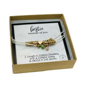 Wish bracelets, Charm String Bracelet, Best friend gift, String bracelet with charm, Bridesmaid gift, Best friend bracelet, Bestie jewelry
