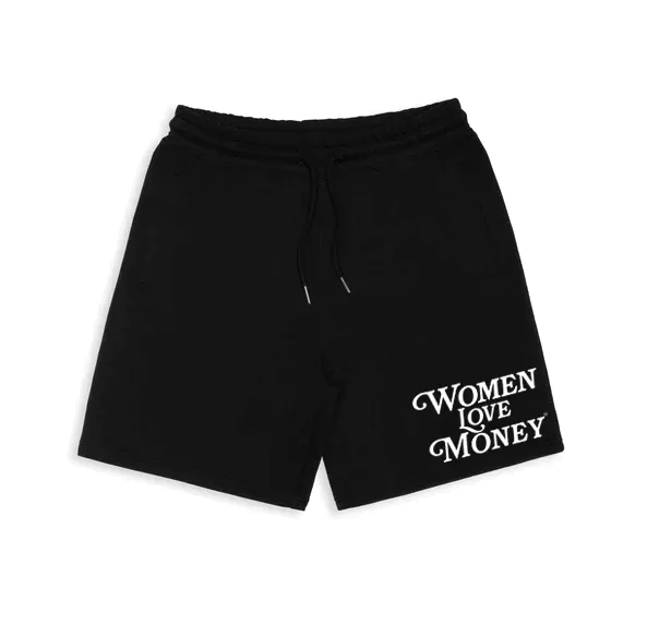 Women Love Money (WH) | Black Shorts