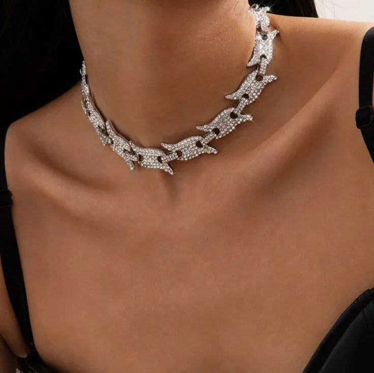 Womens Necklace | Womens Iced Out Chain | Iced Out Necklace | Womens Cuban Chain | Womens Wedding Necklace | Womens Necklace Diamond, Bridal
