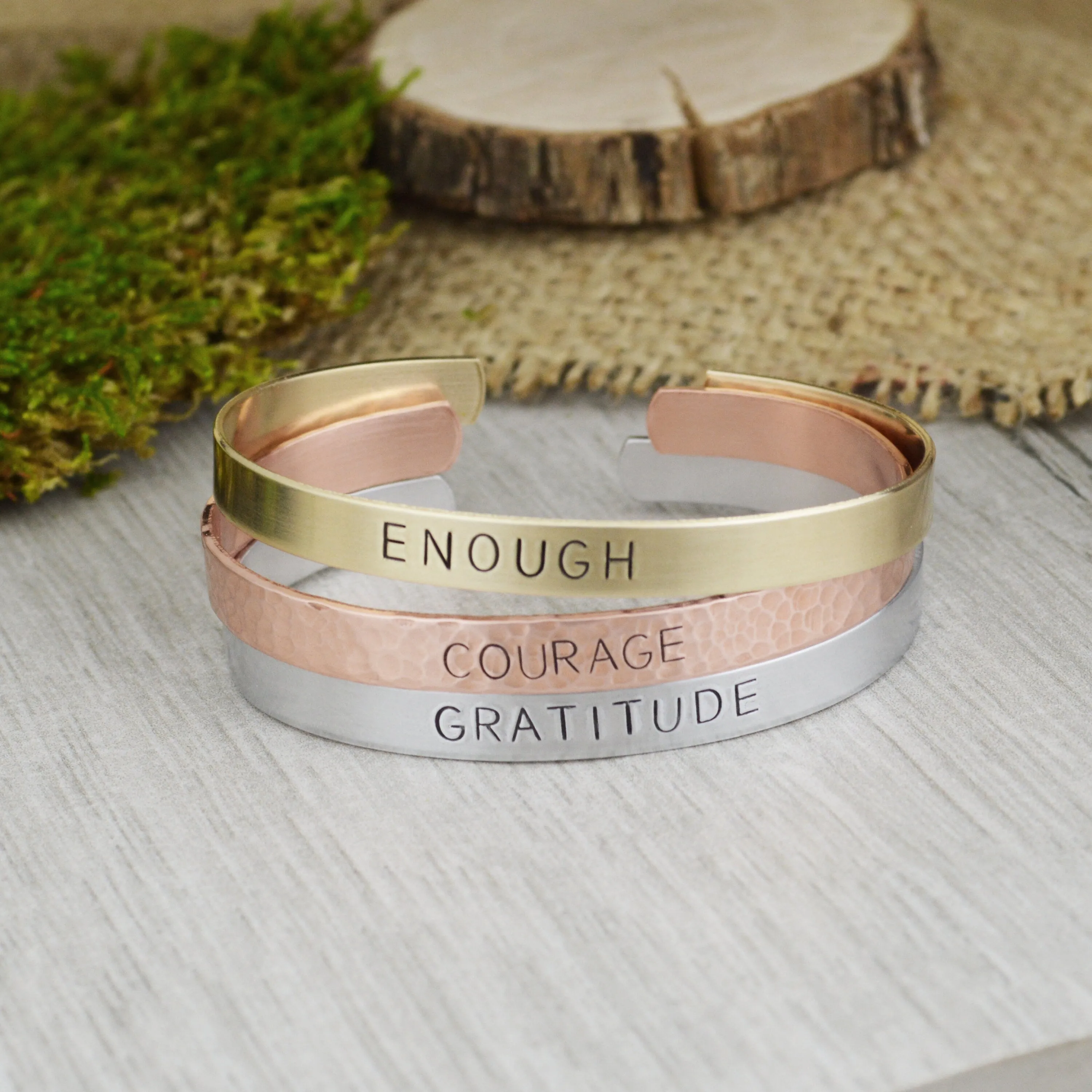 Word of the Year Custom Stacking Bracelet