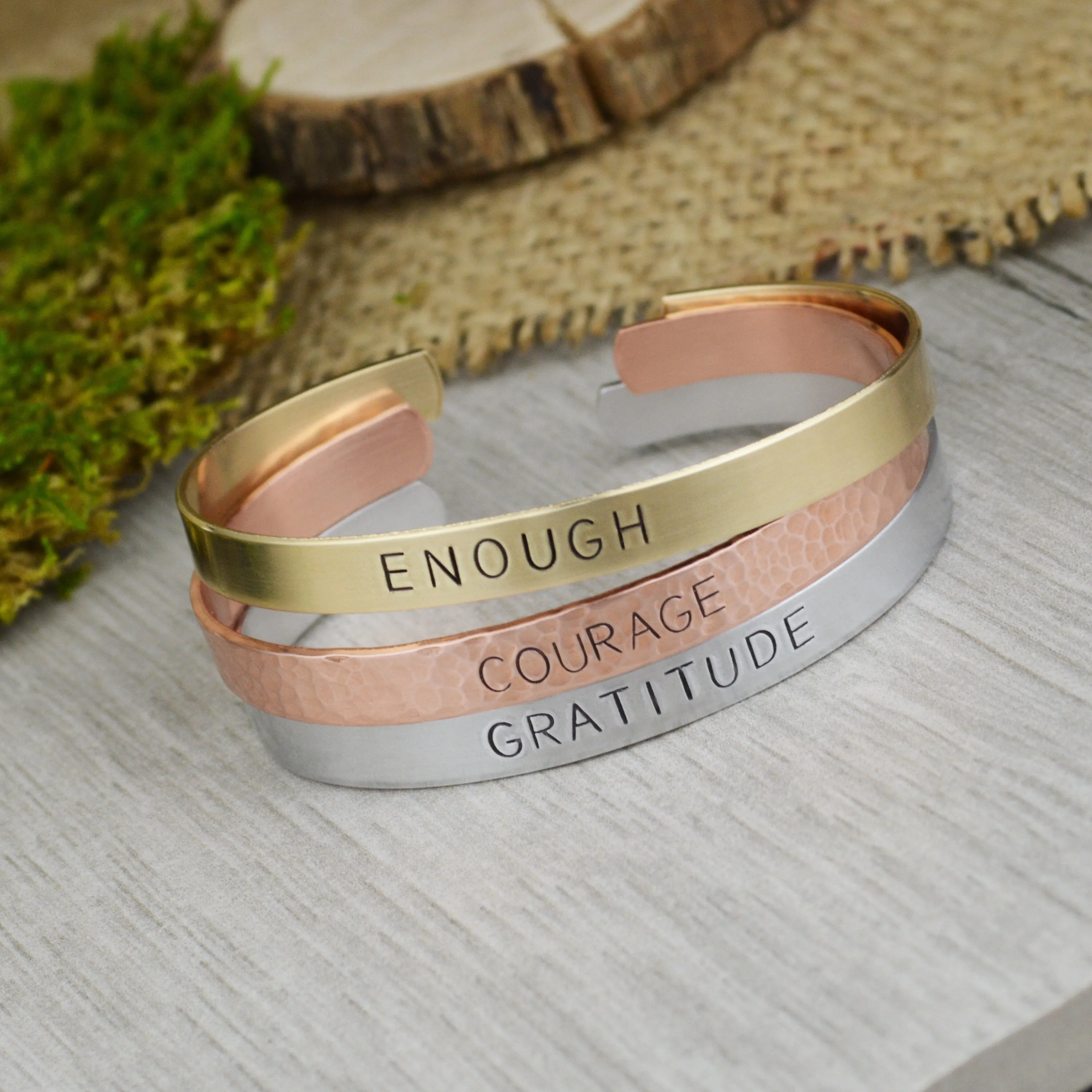 Word of the Year Custom Stacking Bracelet