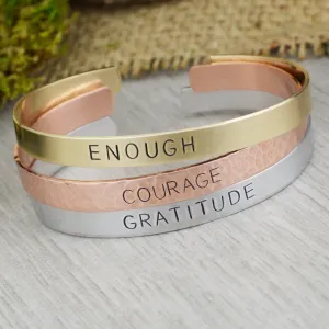 Word of the Year Custom Stacking Bracelet
