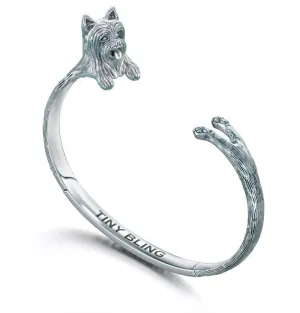 Yorkshire Terrier Breed Jewelry Cuddle Cuff Bracelet