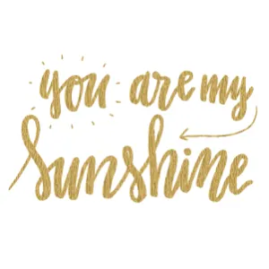 You are my sunshine (Gold)