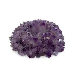Zia Amethyst Candle Holder - Large