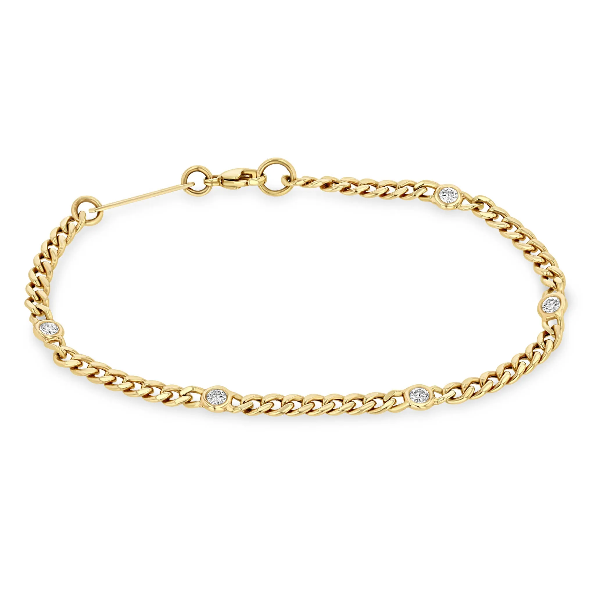 Zoë Chicco 14k Yellow Gold Curb Chain Bracelet